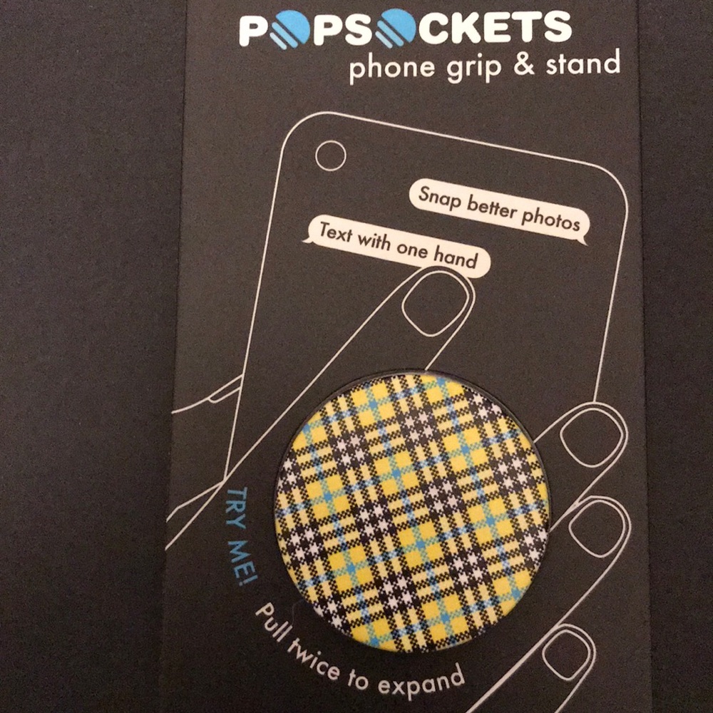 Cute Plaid Popsocket